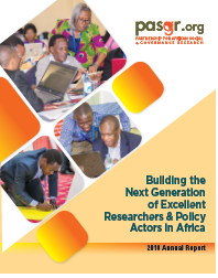 Partnership for African Social and Governance Research Annual Report- 2018