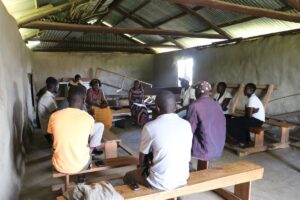 Focus group discussion with young potato farmers in West pokot, Kenya.
