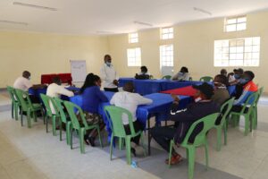 Co-engagement session with young mango farmers in Makueni County, Kenya.